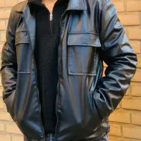 کاپشن چرم اصل