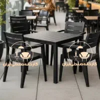 میز و صندلی پلاستیکی طرح بهارک نهارخوری غذاخوری