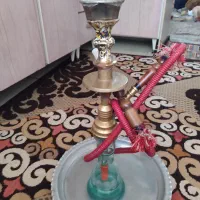 قلیان برنجی طعم دوسیب در حد نو