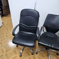 ۵عدد صندلی اداری چرم