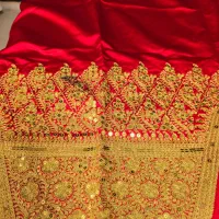 شلوار پولکی پارچه ساتن عروس