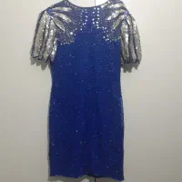 پیراهن تمام کآردست شیک برازنده خواهر اقادوماد و...