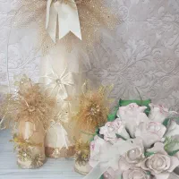 کله قنو و دسته گل عروس