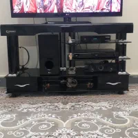 میز تلویزیون شیشه ای