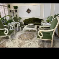 یک دست مبل هفت نفره با گنجه ومیز جلو مبلی|مبلمان خانگی و میز عسلی|شاندیز, |دیوار