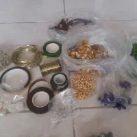 وسایل گلسازی و سنگ و ملیله برای لباس و پارچه