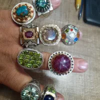 تعدادی انگشتره نقره فوق کلکسیونی، خاص و بی نظیر|جواهرات|قوچان, |دیوار