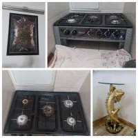 حراج لوازم منزل گاز۵شعله رومیزی میز تلفن تابلو
