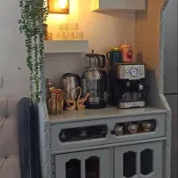 کافی بار|بوفه، ویترین، کنسول|میانه, |دیوار