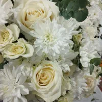 باکس گل رز هلندی سفید