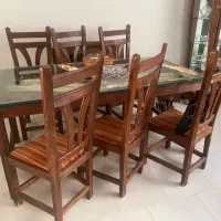 میز ناهار خوری ۶ نفره با صندلی جنس چوب گردو|میز و صندلی غذاخوری|پردیس, فاز ۸|دیوار