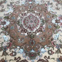 (فرش فرزین)فرش۱۲متری دستباف،نقشه نوین فر،گل ابریشم|فرش|تبریز, |دیوار