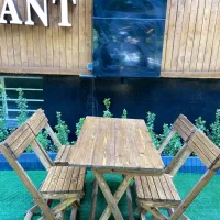 میزوصندلی تاشوچوب روس ضدآب مدل رویال|میز و صندلی غذاخوری|کرج, شهرک سهرابیه|دیوار