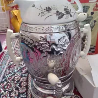 سماورگازی دوکاره با قوری ساخت ایتالیا