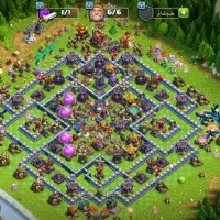 اکانت کلش آف کلنز  تان 15 اول 180