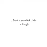 خانم هستم دنبال شغل دومم