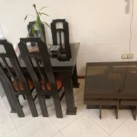 یک دست مبل هفت نفره، میز ناهارخوری، میز و گل میز|مبلمان خانگی و میز عسلی|شیراز, صدا و سیما|دیوار