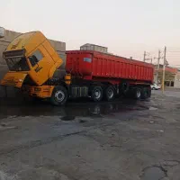 کاماز کشنده تریلی کمپرس