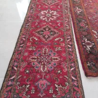 ی جفت فرش کناره دستبافت هریس