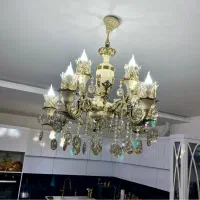 لوستر ۱۰شعله تمام برنجی