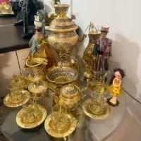 سماور برقی منبت کاری طلایی