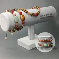 دستبند سنگ سیترین و چشم ببرو عقیق