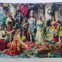 تابلو فرش دست بافت طرح تاجگذاری.|تابلو فرش|اندیشه, اندیشه فاز ۱|دیوار