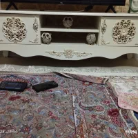 آینه شمعدان و میز تلویزیون