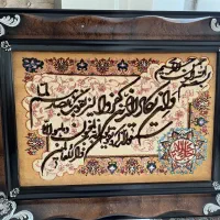 تابلو فرش دستباف پشم و ابریشم