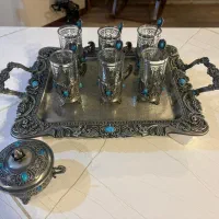 سرویس پذیرایی سنتی طرح فیروزه ۸ پارچه