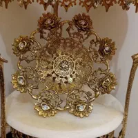 میز دکوری برنزی