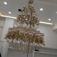 تولیدی لوستر جهت مساجد تالارها هتلها و منازل|لوستر و چراغ آویز|مشهد, گرجی علیا|دیوار