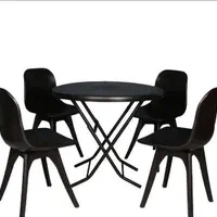 میز و صندلی غذاخوری پلاستیکی مدل اتریسا/فایبر