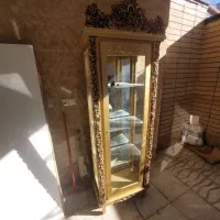 دکور،ویتریت شیشه ای طلایی مخصوص پذیرایی|بوفه، ویترین، کنسول|شهرکرد, |دیوار