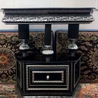 سلام میز آیینه وشمعدان و جادستمال کاغذی