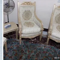 مبل سلطنتی ۹نفره با میز وسط و۲تامیز کوچک|مبلمان خانگی و میز عسلی|برخوار, |دیوار