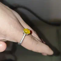 انگشتر نقره با نگین های اصل و طبیعی