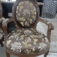 استیل سلطنتی ۹ نفره چوب گردو روکوبی جدید|مبلمان خانگی و میز عسلی|برخوار, |دیوار