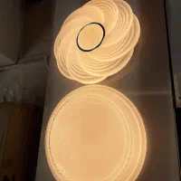 لوستر چراغ سقفی کریستالی گل 100وات 3حالته