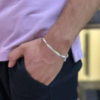 بنگل استخوانی نقره ۲۰ گرم