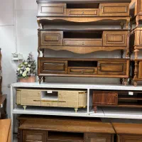 میزتلویزیون میزتلویزیونی ۲درب ۱کشو چوب روکش بلوط