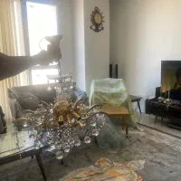لوسترهای کریستالی کلاسیک طلایی