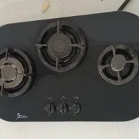 گاز سه شعله اخوان شیشه ای مدل qc1