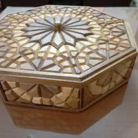 جعبه ۸ضلعی گره چینی پذیرایی