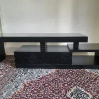 میز تلویزیون هایگلاس دو حالته