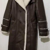 پالتو چرم زنانه با آستر پشمی چرم فلوتر