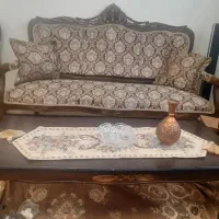 مبل۹نفره قهوه ای رنگ