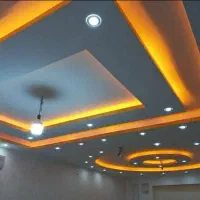 اجرایه کناف.تایل .دیوار جداکننده .رنگ بتونه