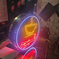 تابلو ال ای دی گرد با قاب دوطرفه ضدآب و لایت باکس