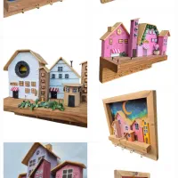 جاکلیدی دیواری دکوری چوبی|صنایع دستی و سایر لوازم تزئینی|شیراز, معالی‌آباد|دیوار